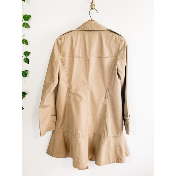 Banana Republic Women’s Flared Trench Coat Sz S - Picture 4 of 14